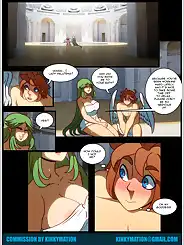 Palutena and Pit Kid Icarus by Kinkymation, Chapter 01