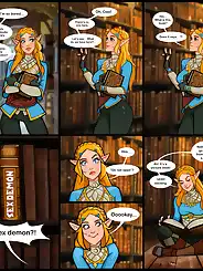 Zelda in a library The Legend of Zelda by Olena Minko, Chapter 01