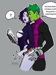 Raven and Beast Boy Teen Titans by Olena Minko, Chapter 01